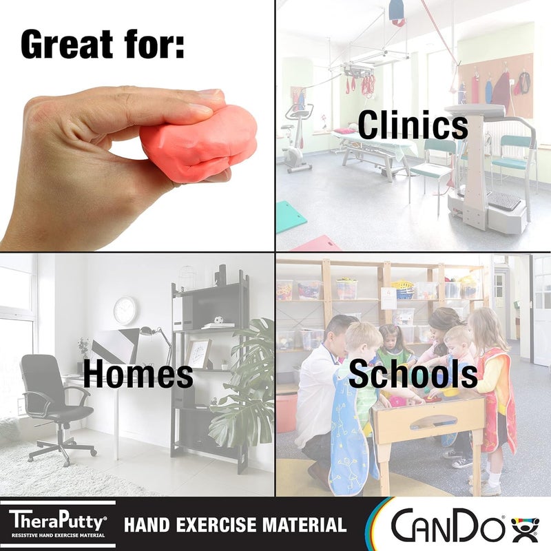 Theraputty CanDo TheraPutty Plus Hand Exercise Putty - 1 Pound Soft for Rehabilitation and Stress Relief - Image 2
